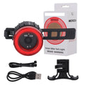 Black intelligent induction brake taillight for bicycles with seat tube bracket