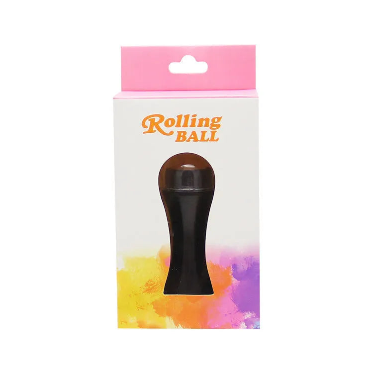 Portable volcanic stone facial roller for oily skin control in choice of colours