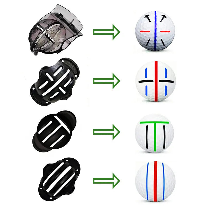 Golf scriber putter alignment tool with plastic construction and multiple marking instruments