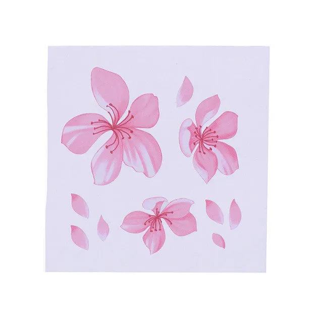 Cherry blossom flower pattern car sticker on vehicle window in two size options
