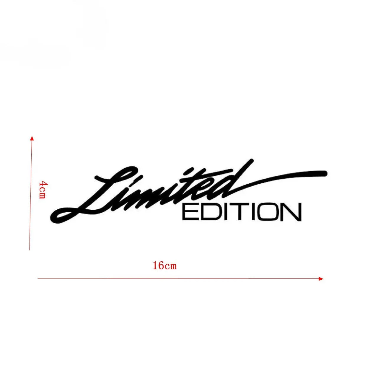 Laser reflective black text car sticker on vehicle surface