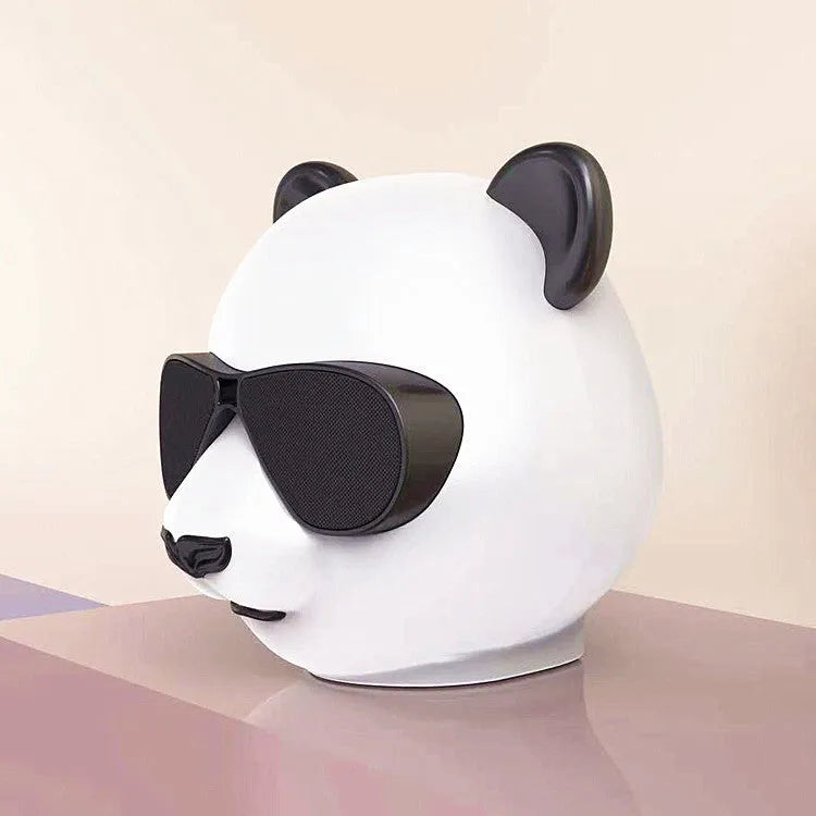 Classic style portable mini Bluetooth speaker on a table