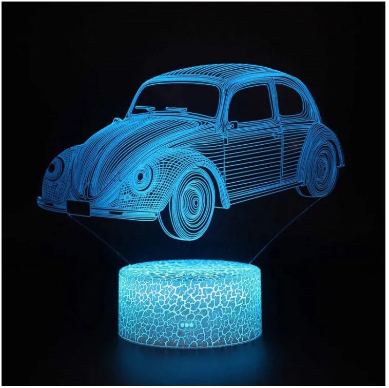 Colourful touch control LED table lamp with acrylic shade and remote control