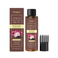 100ml bottle of nourishing hair care essential oil with applicator accessory on a box