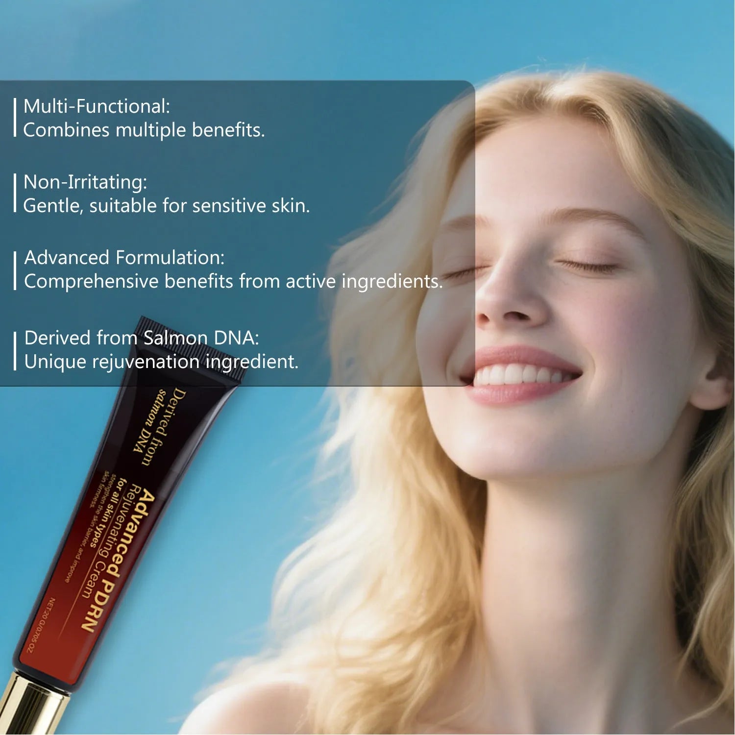 20ml skin-activating hydrating cream tube with firming and wrinkle care properties