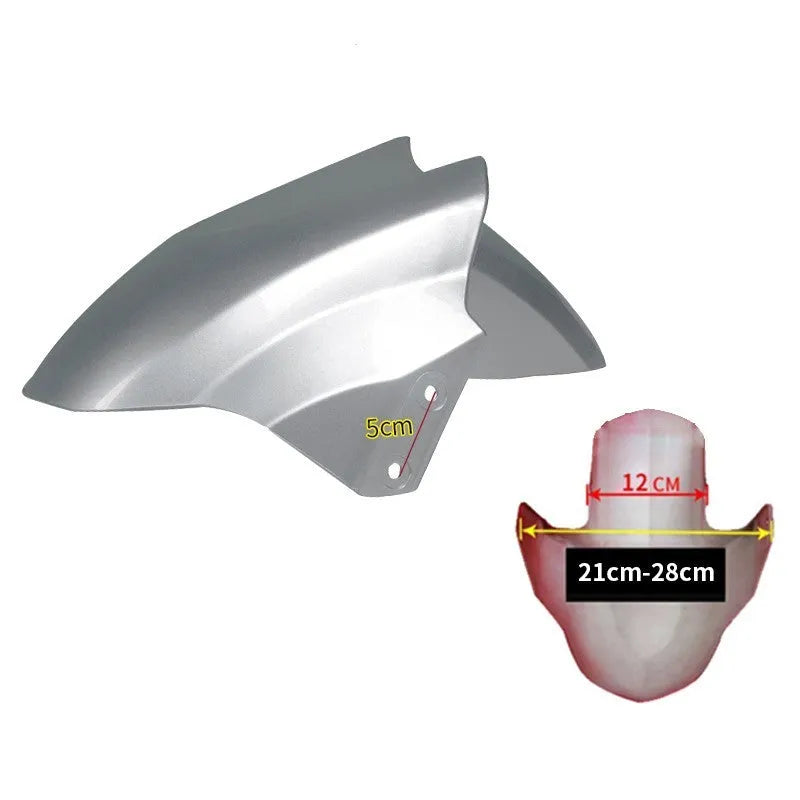 Electric car front wheel fender replacement part in ABS plastic, shown in a selection of available colours.