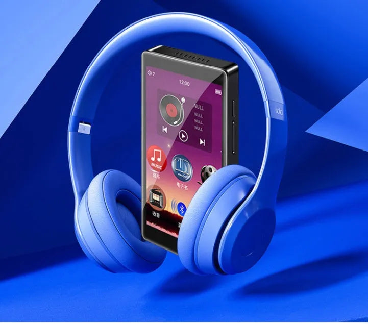 Black Ruizu H1 portable media player with 4-inch touch screen showing media playback interface