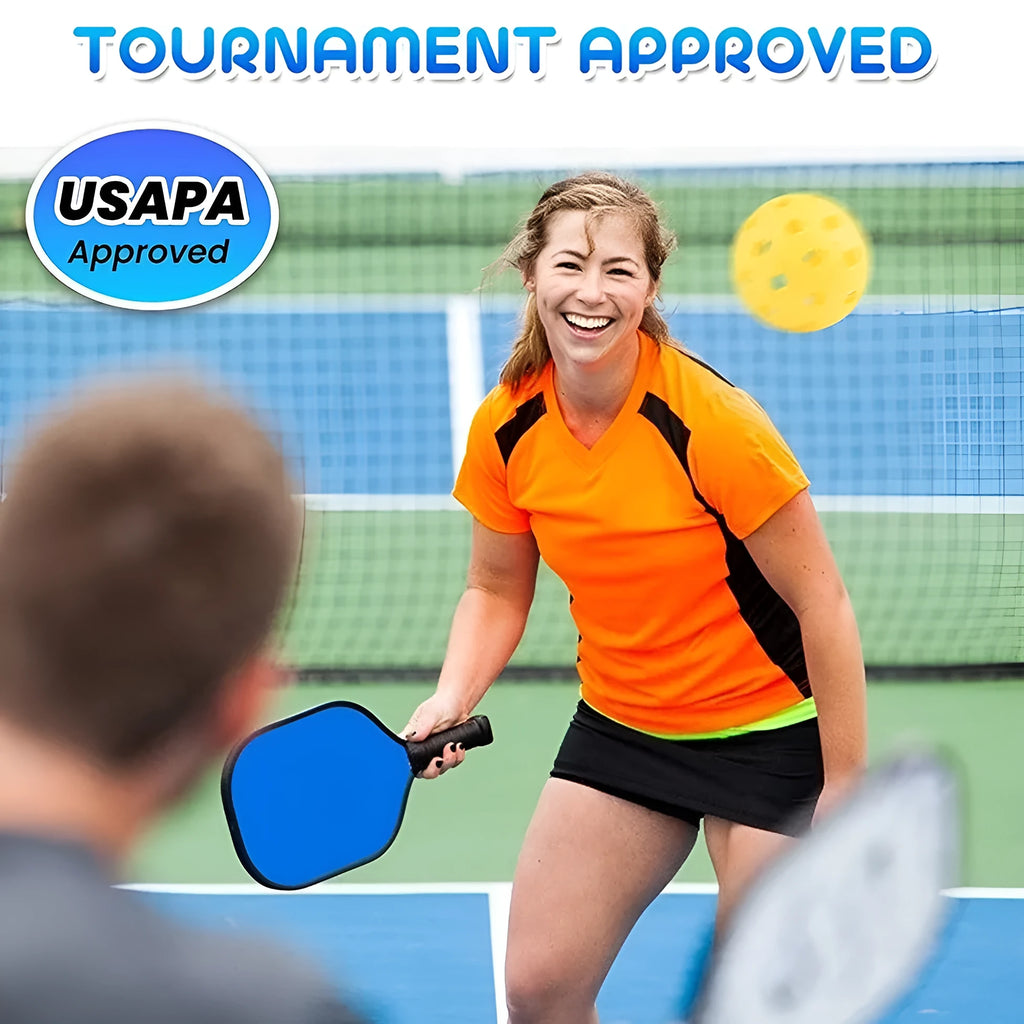 Poplar wood sports training racket for table tennis and pickleball beginners