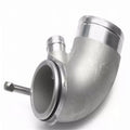 Aluminium alloy 90-degree turbo elbow pipe for car lateral engine modification