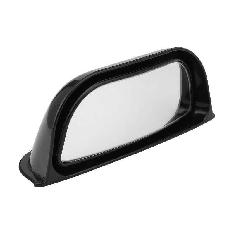 Two-row universal wide angle car mirror with black ABS housing, 126x48x46mm dimensions