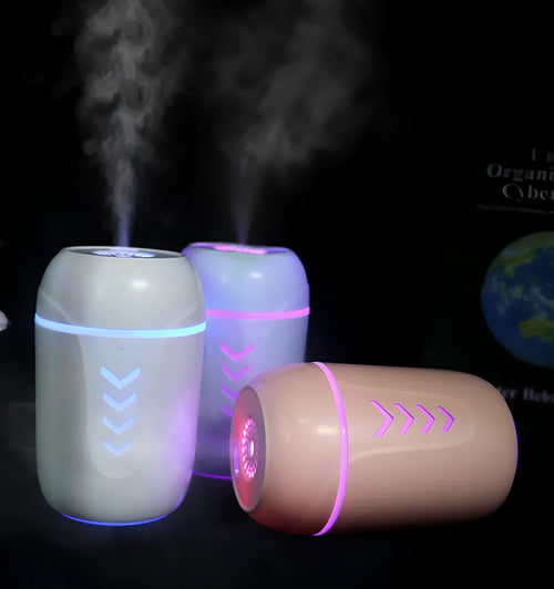 X3 portable car humidifier in columnar design with 200ml water tank capacity