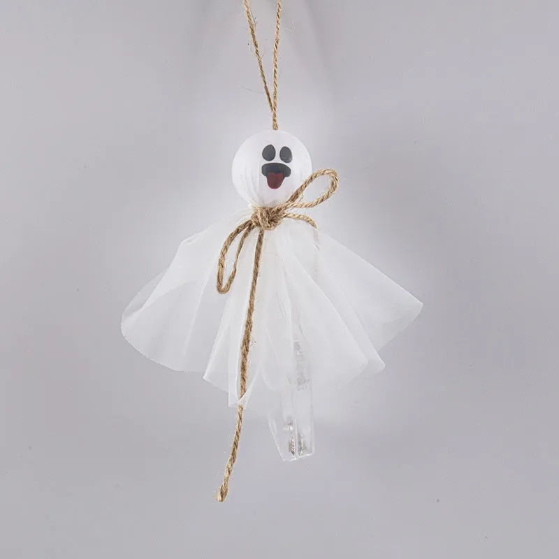 Halloween LED lighting chain with battery box, shown in a ghost-themed colour for venue decoration.