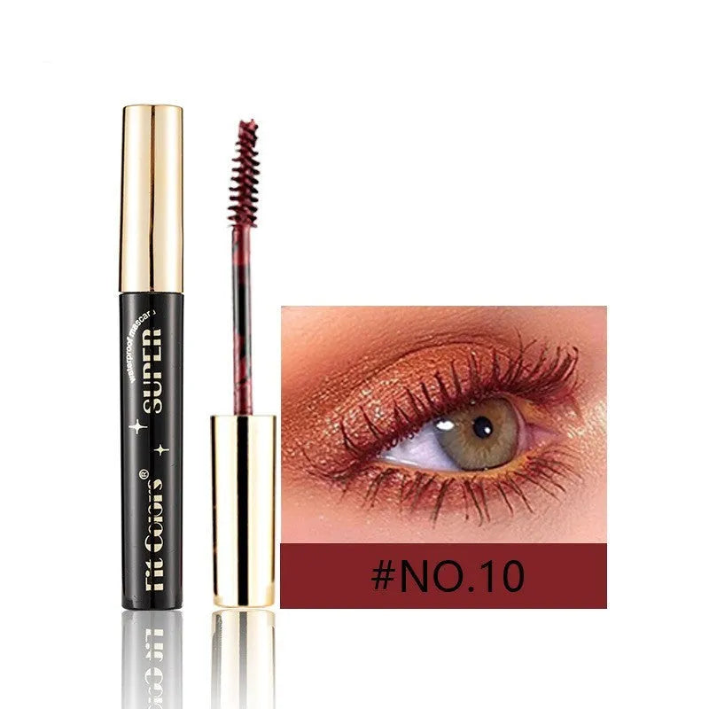 Stage mascara for Christmas performances in 12 colours including gold, purple, blue and green mermaid
