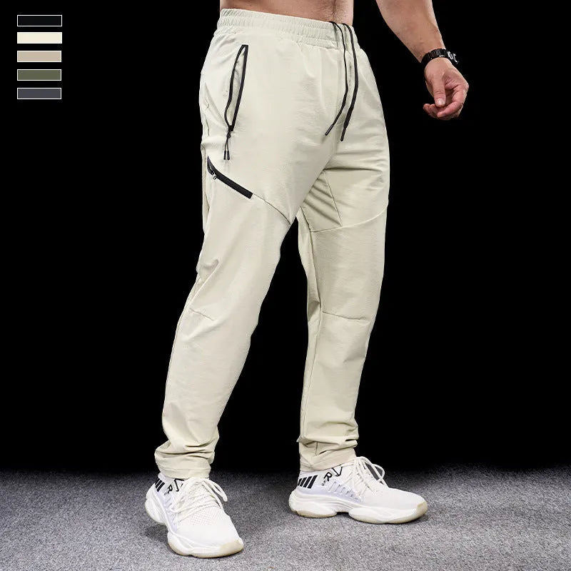 Men's waterproof quick-drying workout trousers in nylon fabric available in multiple colours and sizes