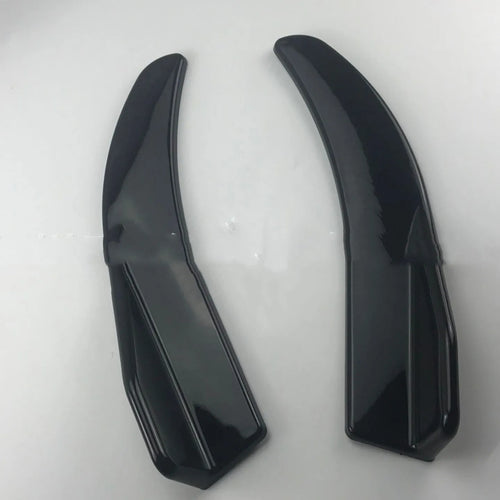 Pair of ABS car deflector lights with carbon fibre style finish for General Motors vehicles