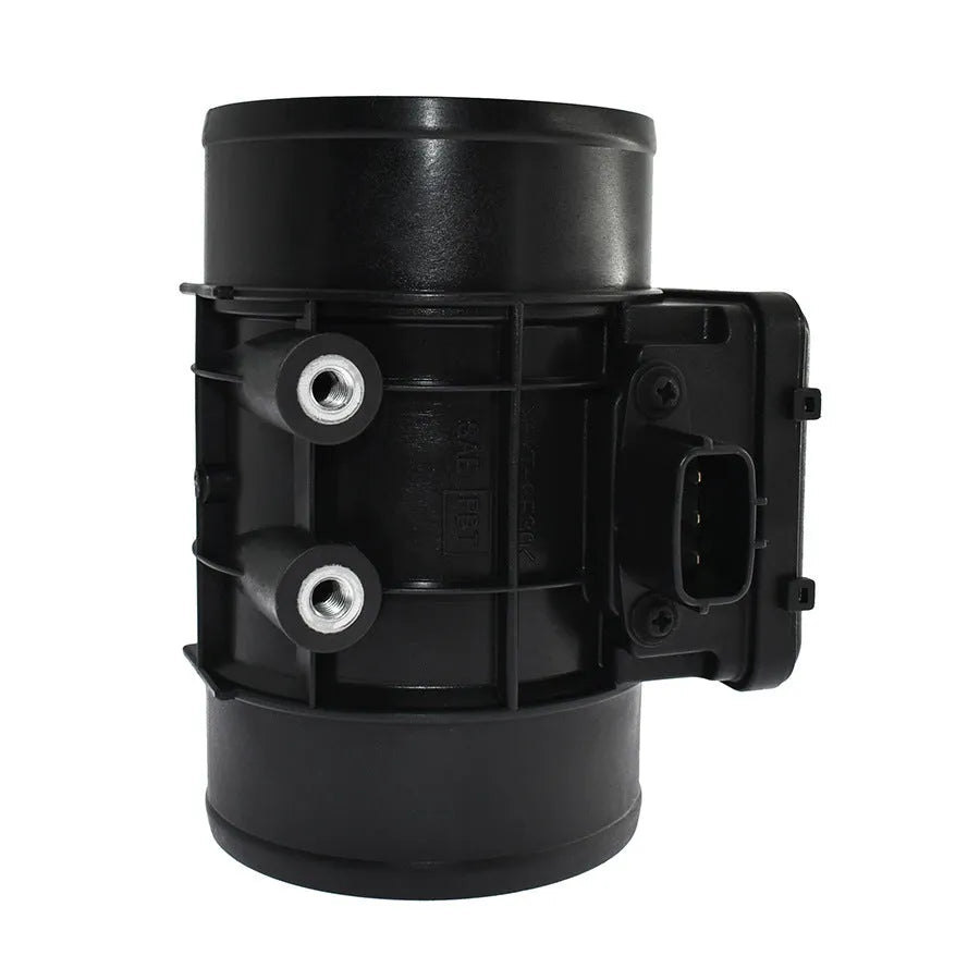 Black plastic automotive air flow meter sensor for engine diagnostics
