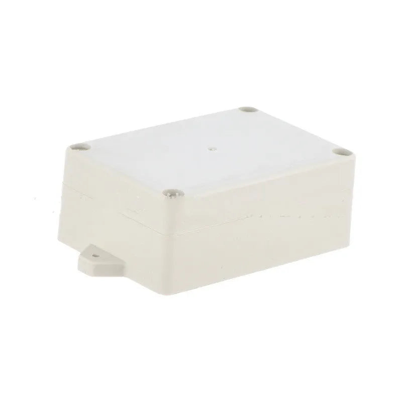 ABS plastic waterproof electrical enclosure box for security monitoring power supplies, dimensions 100mm by 68mm by 40mm.
