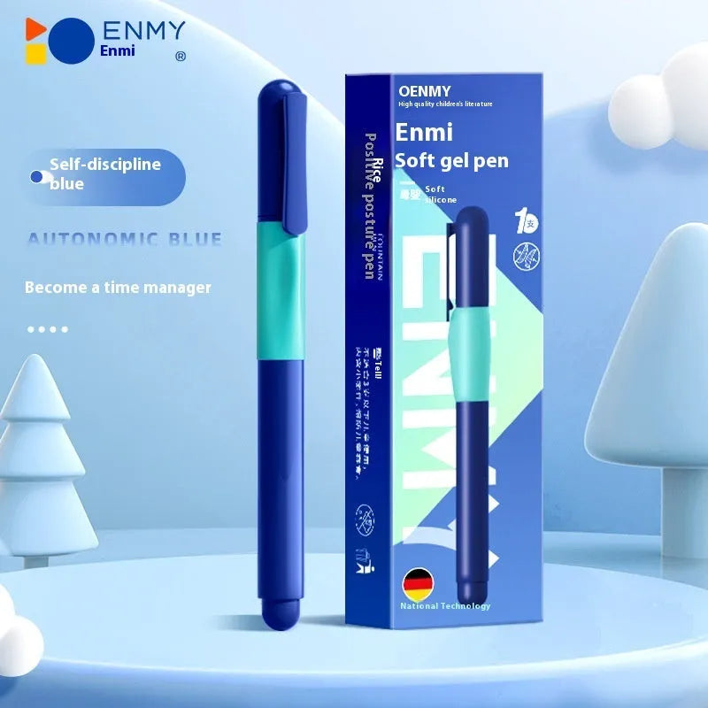 Student posture correction pen in blue, green, purple, and orange colour options with plastic shell.