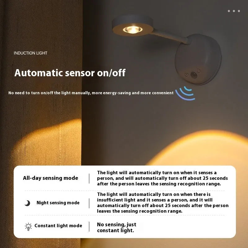 Rechargeable geometric wall lamp in black or white with remote control