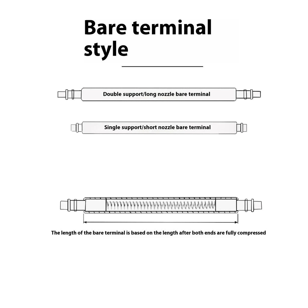 Bulk assortment of watch bolt auricular needle spring shafts in sizes 21mm to 26mm for repair.