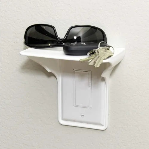 White polypropylene socket storage rack for organising 1/4-inch drive tools.