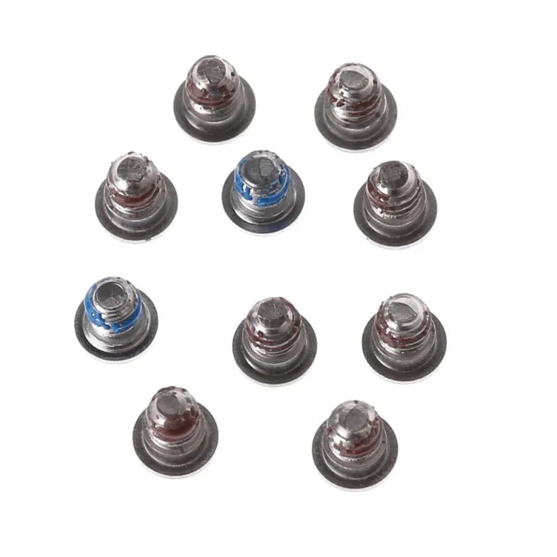10 metal replacement screws for MacBook Pro Retina A1502, A1398, and A1425 bottom shell repair