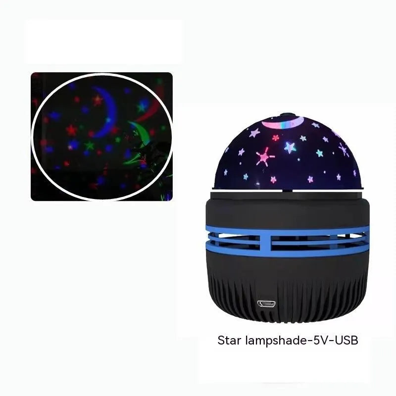 Mini crystal magic ball starry sky aurora water pattern projection light with USB cable