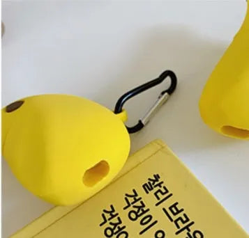Yellow silicone protective case for AirPods Pro and AirPods 3 wireless headphones