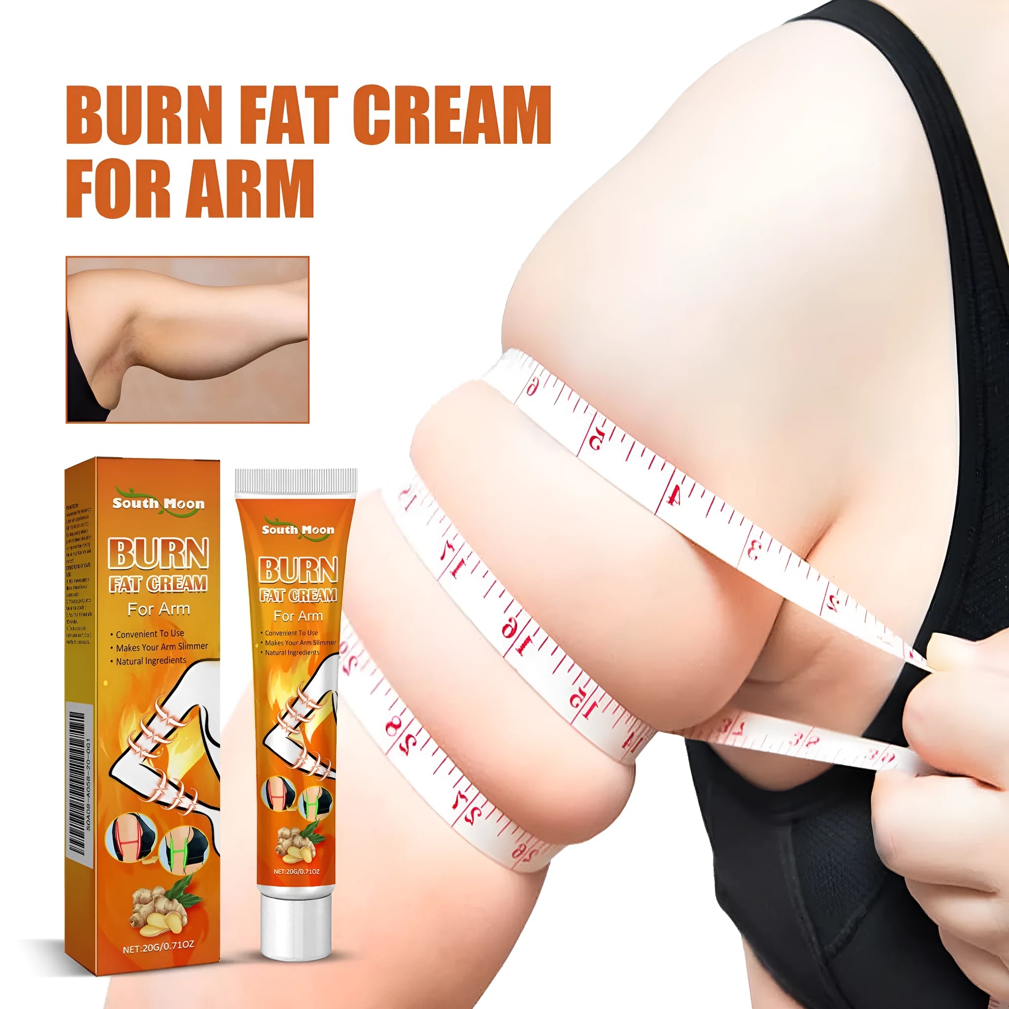 20g tube of body care cream for arm firming and massage