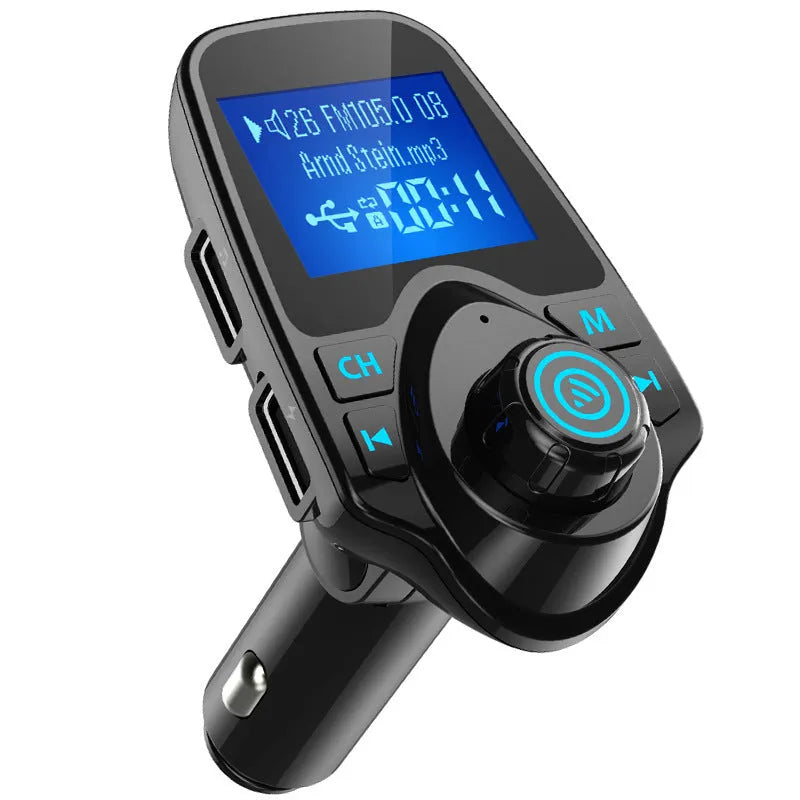 Black G7 Bluetooth car hands-free kit and FM transmitter with USB port
