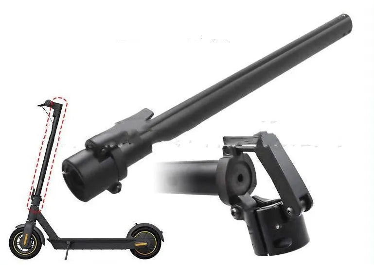 Black folding upright pole replacement part for Nanbo No. 9 electric scooter body
