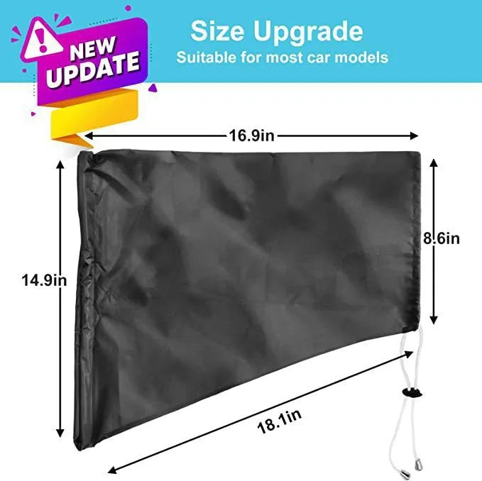Waterproof charging port cover for new energy vehicles in grey with drawstring closure