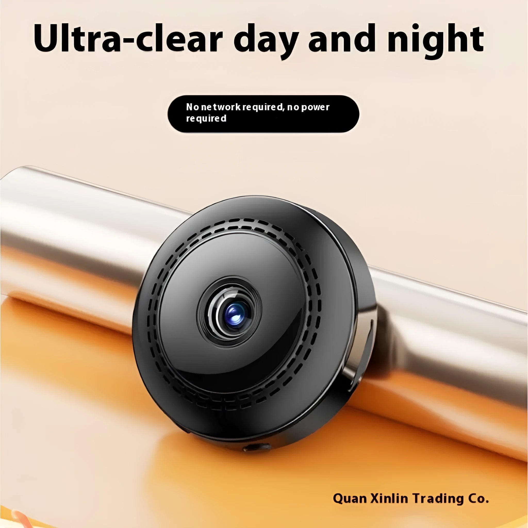 Wireless HD security camera with 360 degree rotation and night vision capability
