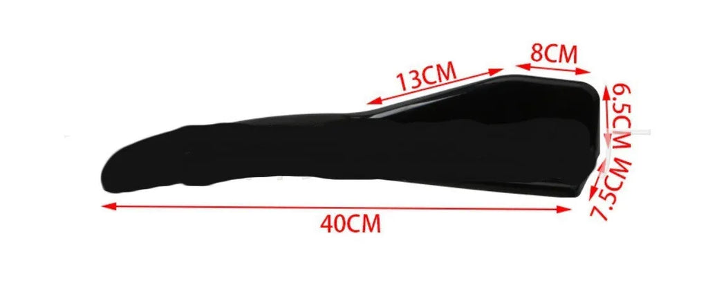 Pair of ABS car deflector lights with carbon fibre style finish for General Motors vehicles