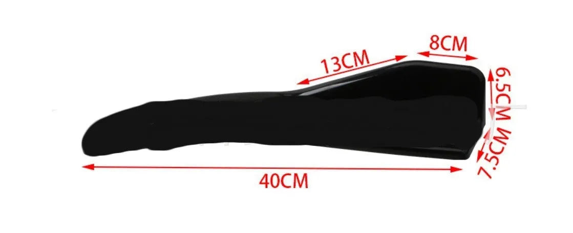 Pair of ABS car deflector lights with carbon fibre style finish for General Motors vehicles