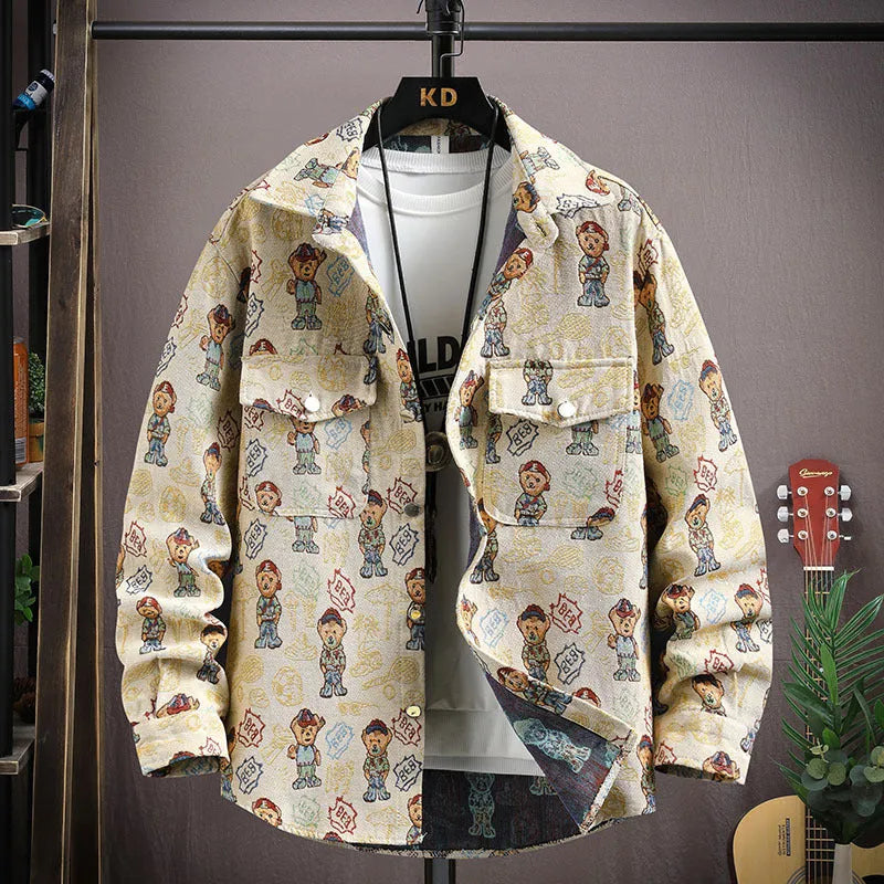 Casual lapel shirt coat in polyester available in multiple colours including blue, black, red, apricot and violet