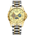 Automatic mechanical watch with luminous hands and waterproof case in four colour variations