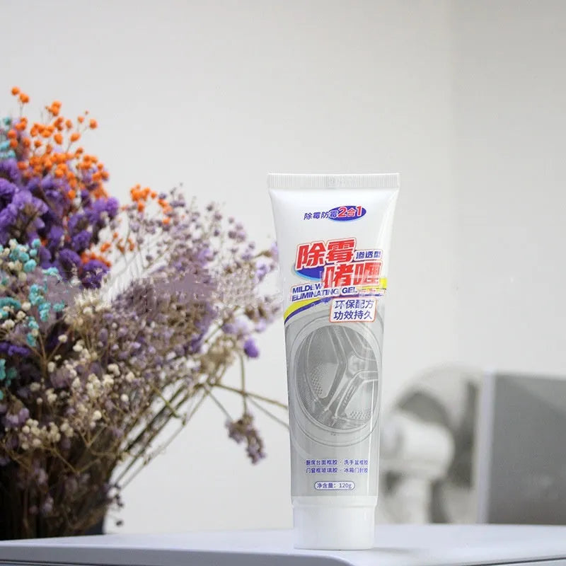 120g tube of demildew gel cleaner for mould on refrigerator and washing machine rubber seals.