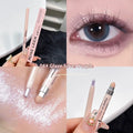 Waterproof 2-in-1 eyeliner and eyeshadow pen in assorted colours on a white background