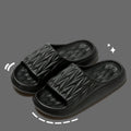 Leaf texture design EVA indoor slippers for women and men in assorted colours
