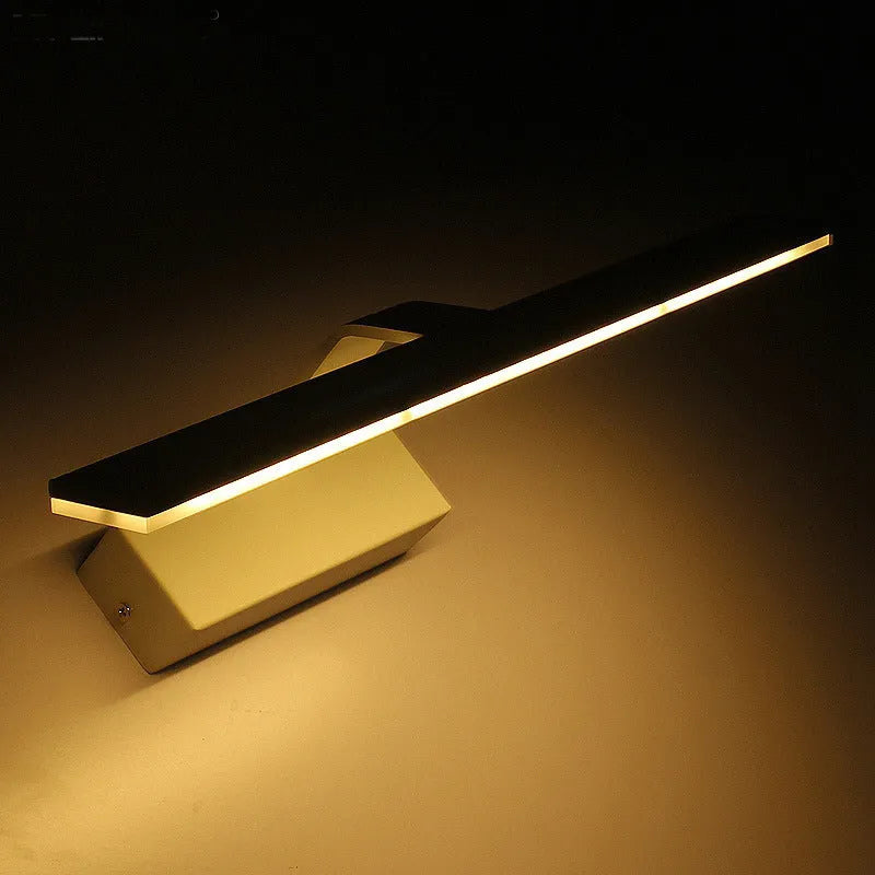 White framed 520mm long LED bathroom mirror light with three colour settings.