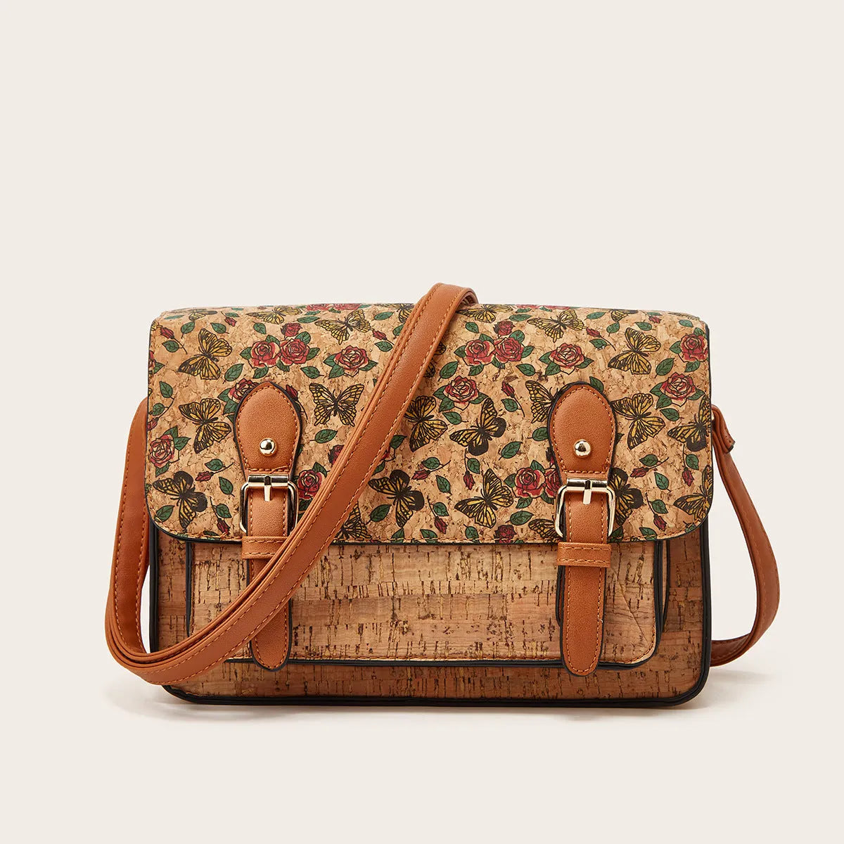 Women's printed one-shoulder crossbody bag in large capacity with square print design options