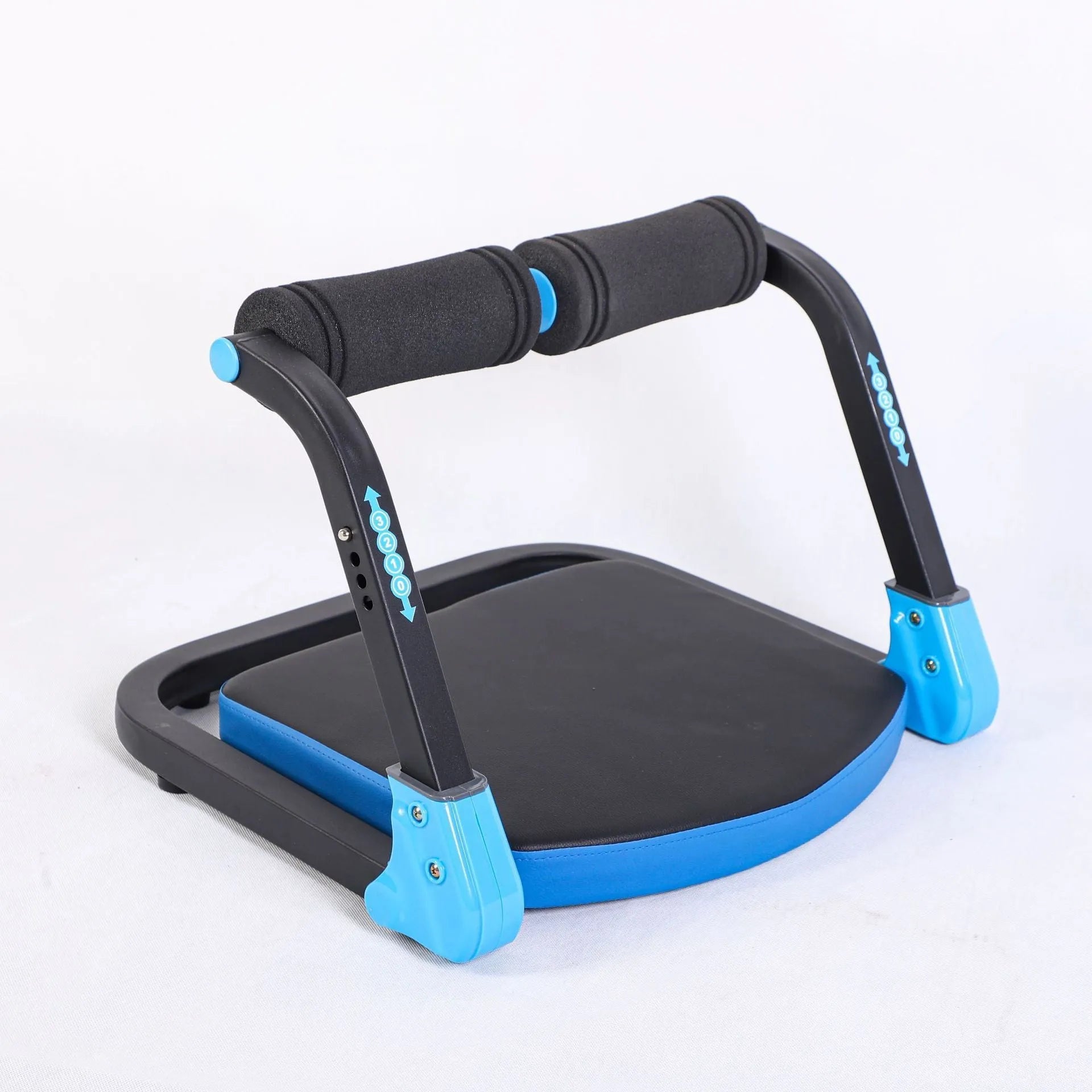 Mini multifunctional abdominal training device in sky blue colour