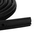 Black rubber sliding door sealing strip for Toyota Hiace high roof, 5 metre length