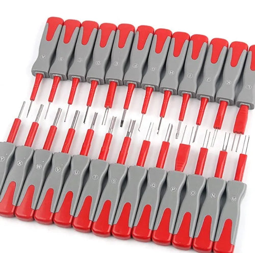 25-piece car terminal removal tool set for automotive wiring harness disassembly
