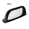 Two-row universal wide angle car mirror with black ABS housing, 126x48x46mm dimensions