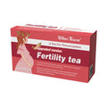 Three boxes of fertility health tea, each containing 30 individual tea bags for herbal supplementation.
