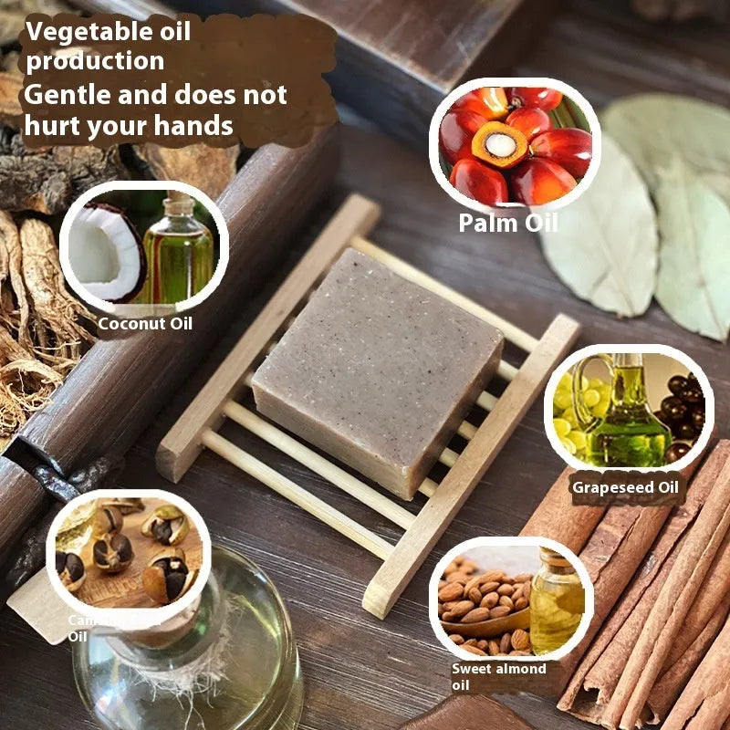 Nine grass cold process shampoo soap bar 72g solid hair washing bar