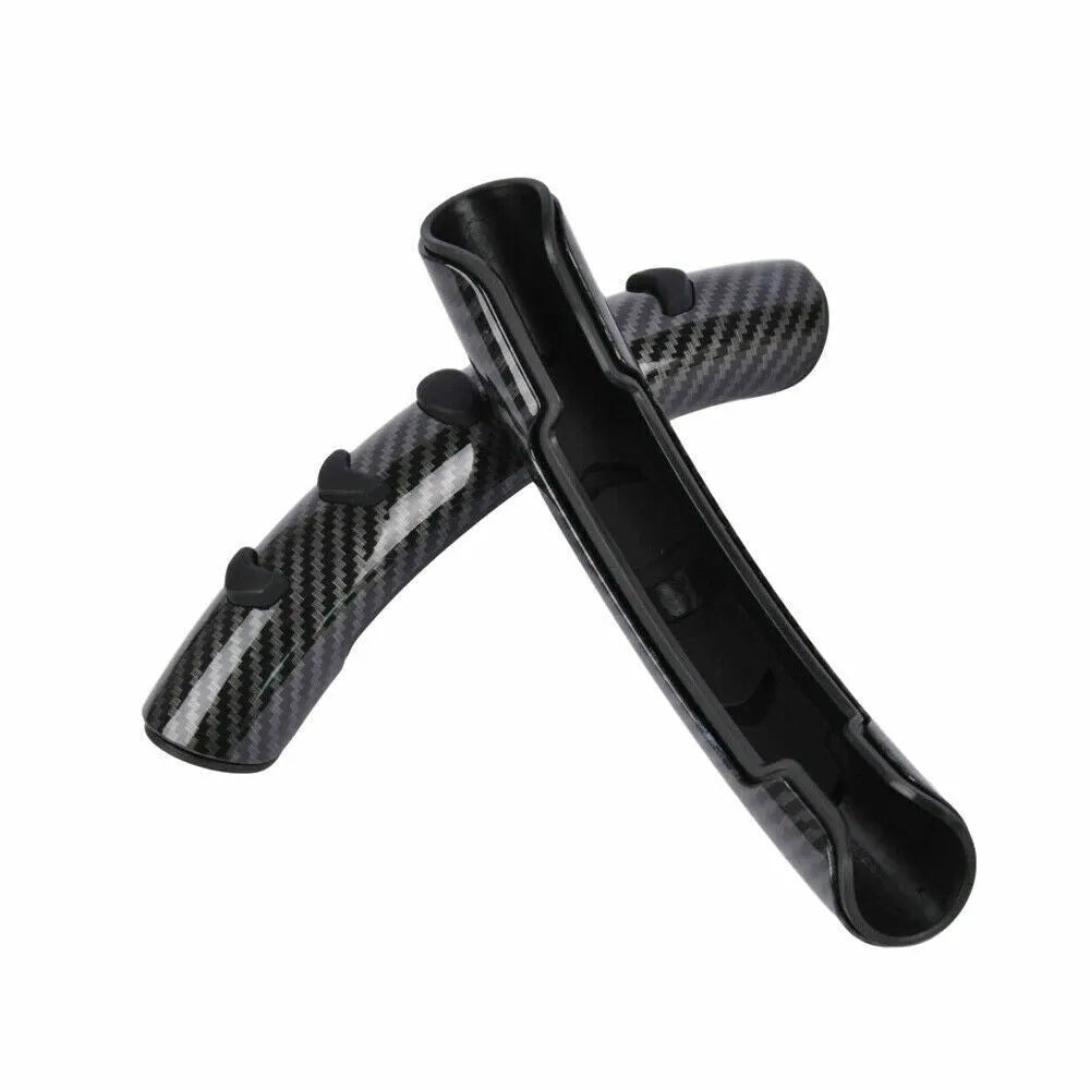 Carbon fibre black anti-slip steering wheel sleeve for 38cm diameter wheels
