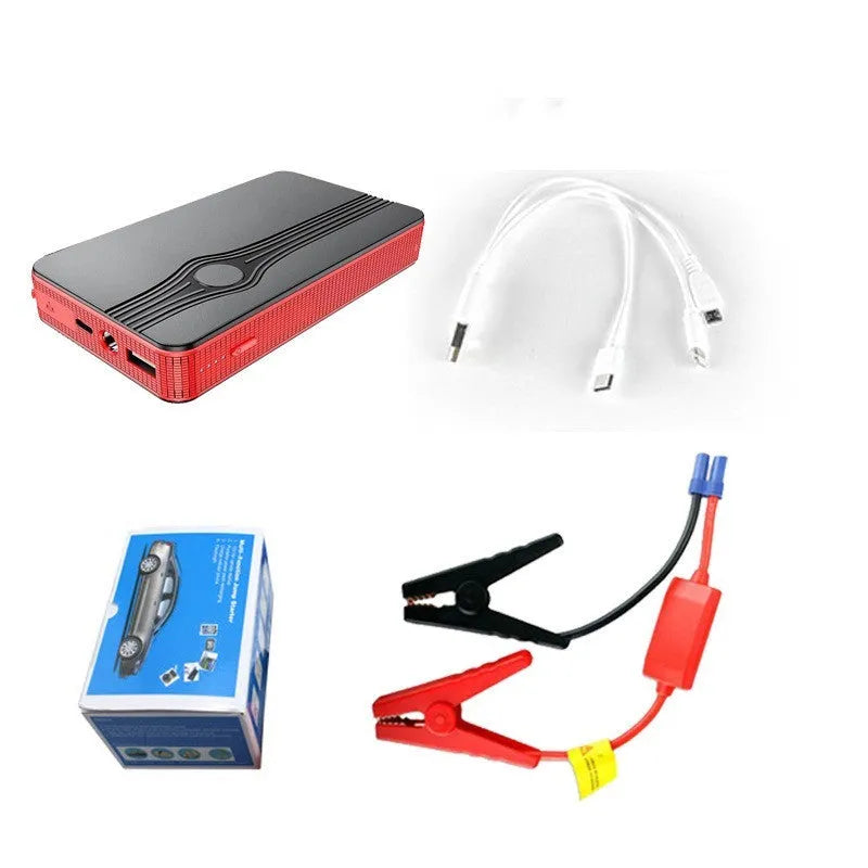 K4-E automobile emergency starting power supply unit with data cable for jump-starting vehicles and charging devices
